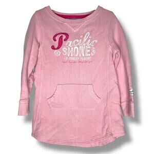 Girls H&M Pink Pacific Shores Long Sleeve Sweater Size 3-4T